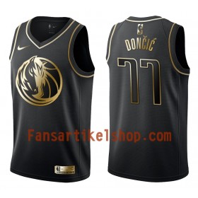 NBA Dallas Mavericks Trikot Luka Doncic Nike Schwarz Golden Edition Swingman - Herren